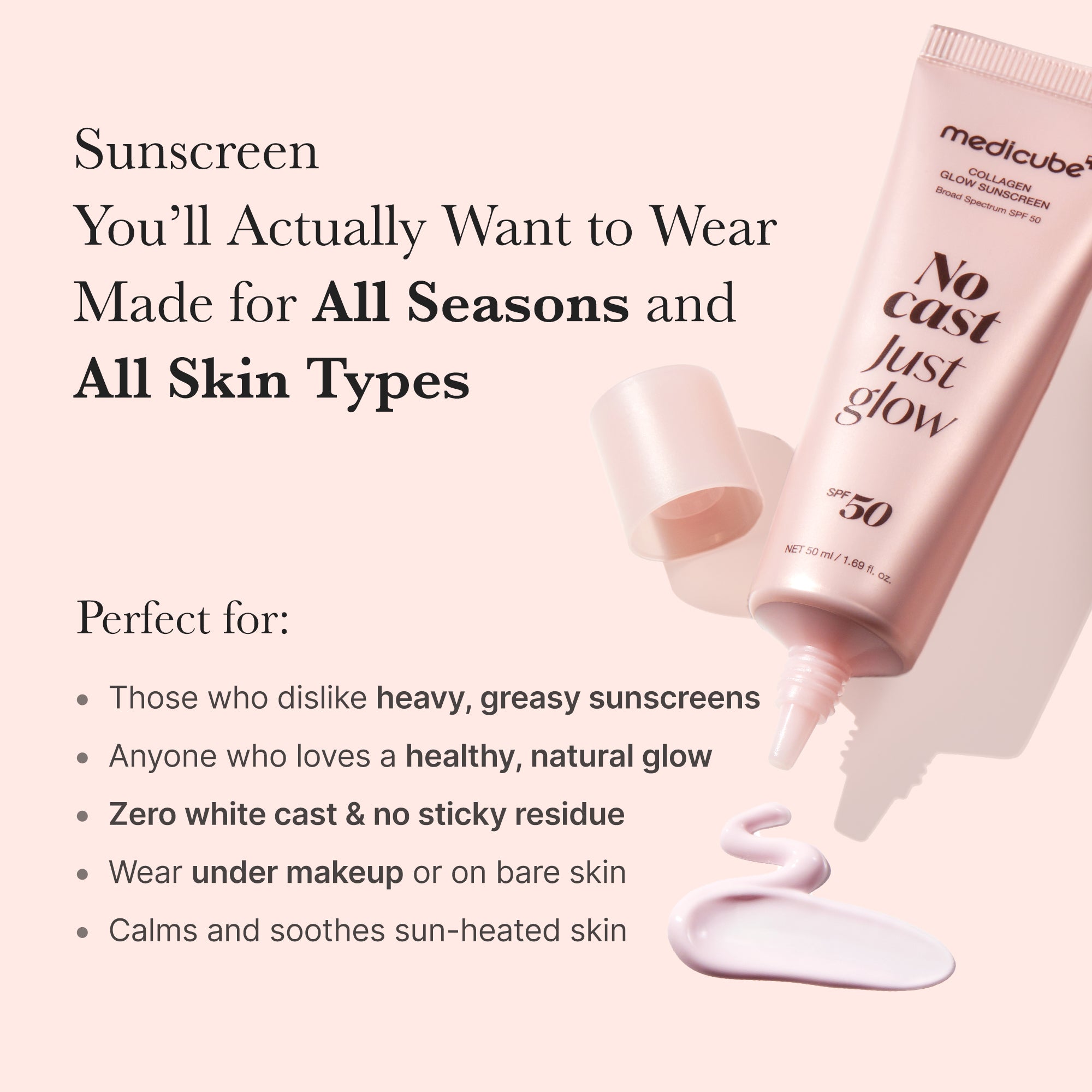 No Cast Just Glow Collagen Sunscreen - Image 5